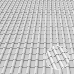 Plaque de Plasticard texturé TUILES | Plaques de Plasticard Texturé