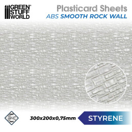 Plancha Plasticard LADRILLO LISO - tamaño A4 Planchas Texturizadas