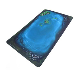 Terrain Neoprene 2D - Lac avec des feuilles