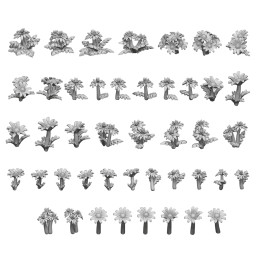 3D printed set - Daisy & Dandelion 1:48