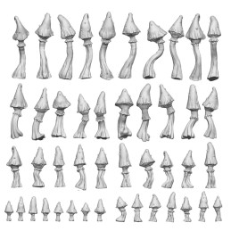 Set impreso en 3D - Setas Goblin 1:48-1:35