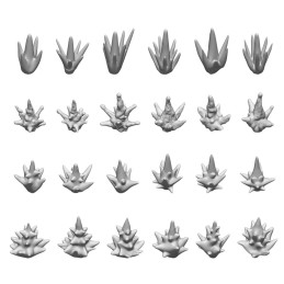 Set imprimé en 3D - Flash de bouche de pistolet 1:48