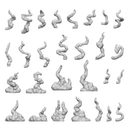 Set stampato 3D - Effetto fumo 1:48-1:35