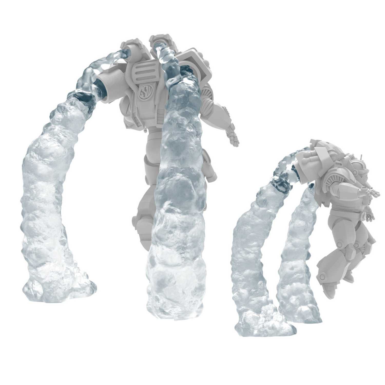 Humos para Jetpacks Doble transparente modular Humos para Jetpacks Doble transparente modular