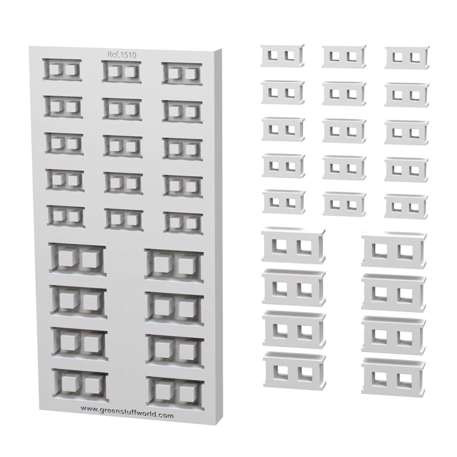 Silicone molds - Concrete Bricks