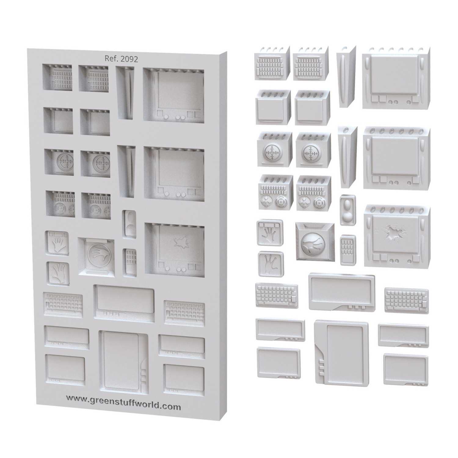 Silikon Texturplatten - Bedienfelder