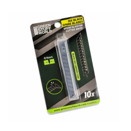 Pack 10x Cuchillas NEGRAS 9mm