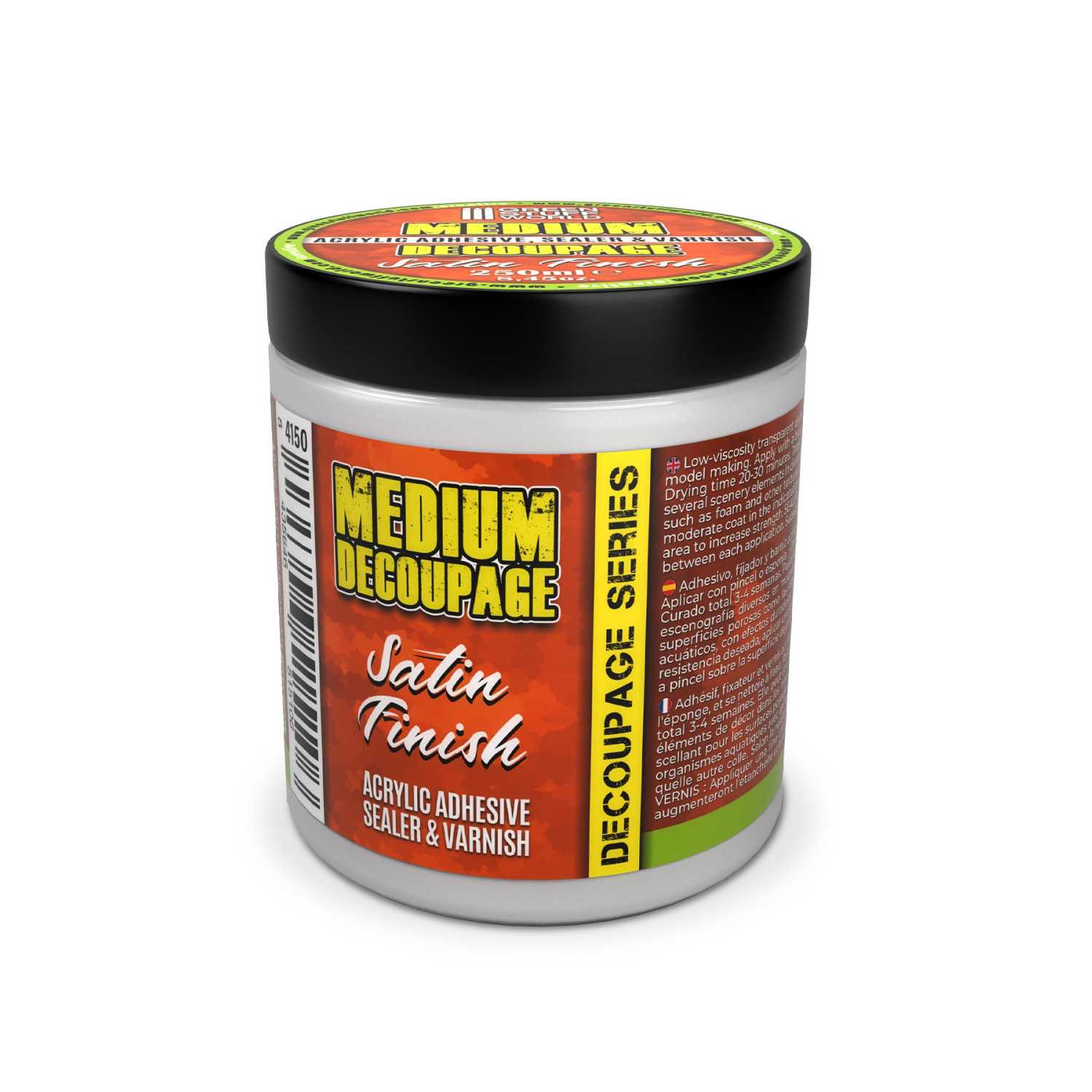 Medium Decoupage Satinado 250ml | Sellador Acrilico Satinado