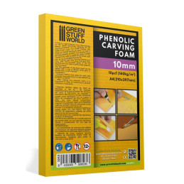 Phenolic Carving Foam 10mm - A4 size for modeling and crafts