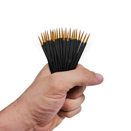25x Disposable Synthetic Brushes