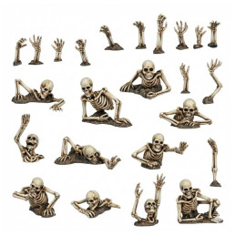 Skelett-Beschwörung 1:48 aus Resin | Untote Skelette