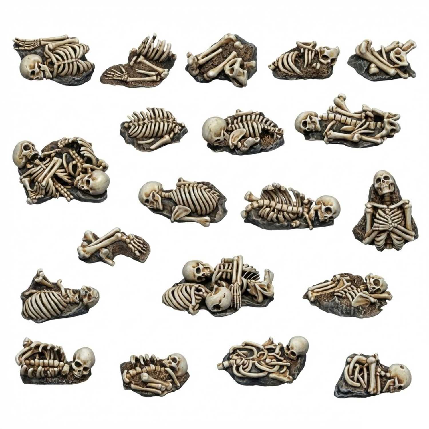 Skelett Überreste 1:48 aus Resin | Untote Skelette