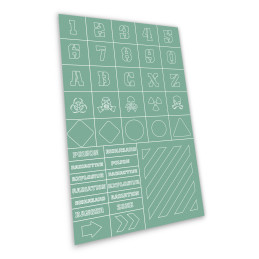 Self-adhesive stencils - Industrial | Adhesive stencils