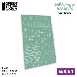 Self-adhesive stencils - Industrial
