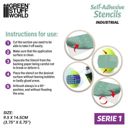 Self-adhesive stencils - Industrial
