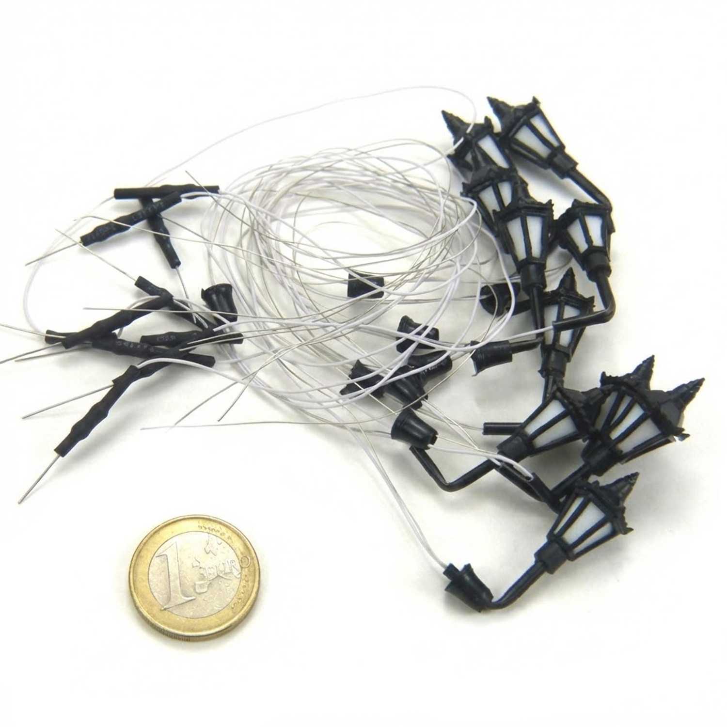 10x Lampadaires classiques de MUR avec LED