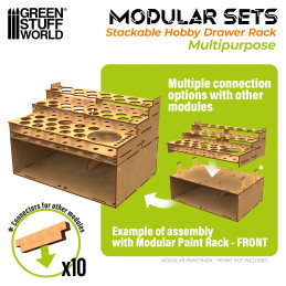 Stackable hollow storage module Stackable hollow storage module