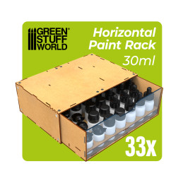 Module amovible pour ranger les peintures 30 ml, empilable et aimanté pour modélisme et loisirs créatifs