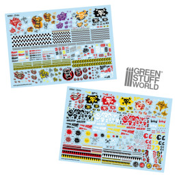 Decals ad acqua Orchi | Decalcomanie con simboli Ork