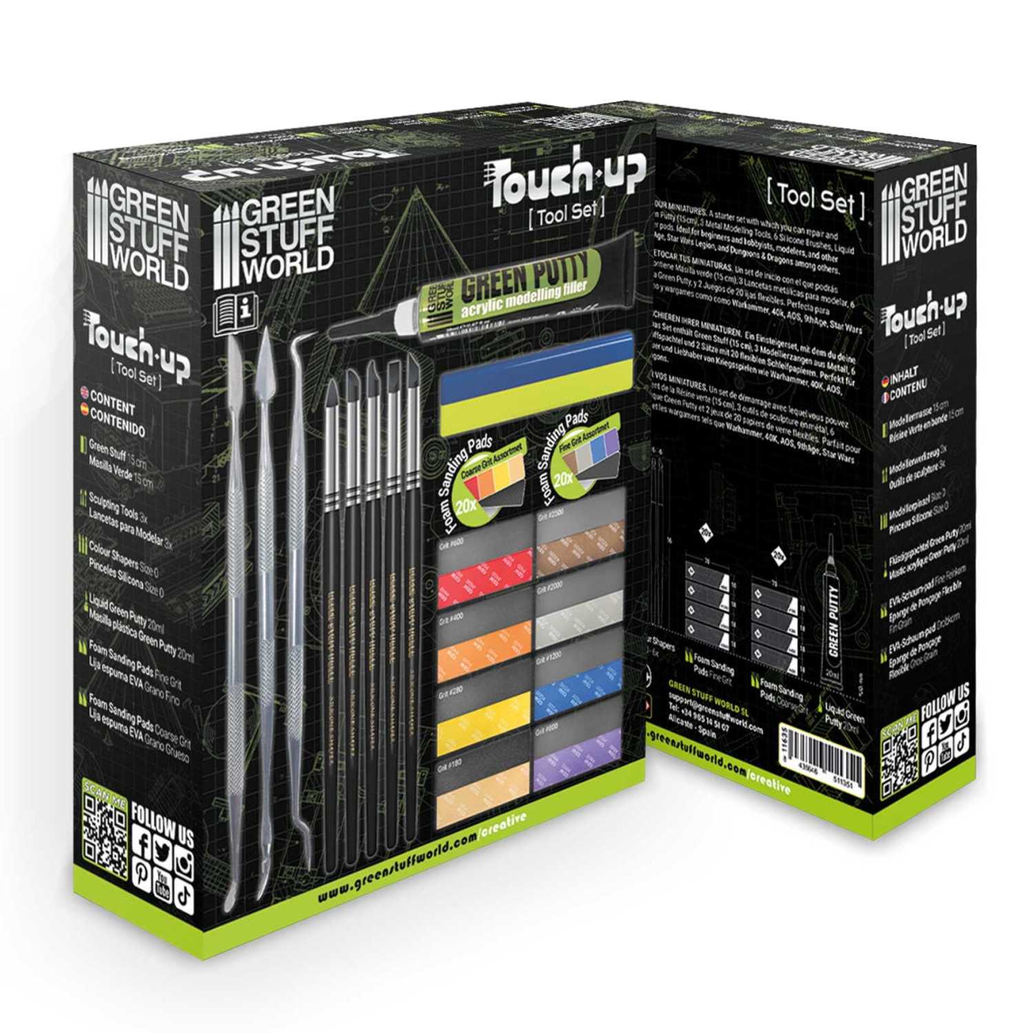 Set d'outils de retouche pour le modélisme