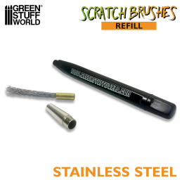 Scratch Brush Set Refill – Stainless Steel | Engraving tools