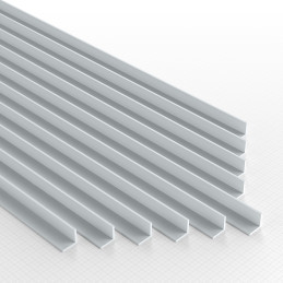 ASA Polystyrol-Profile WINKELPROFIL Plastikcard 4mm