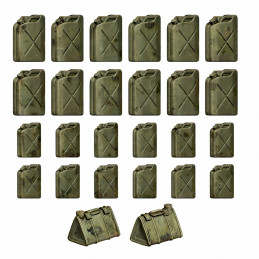 Set imprimé en 3D - Jerrycans en Résine