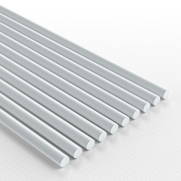 ASA Polystyrol-Profile RUNDSTAB RÖHRE Plastikcard 4mm