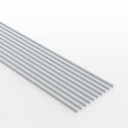 Plasticard PROFILÉ TIGE CARRÉE plein 1mm