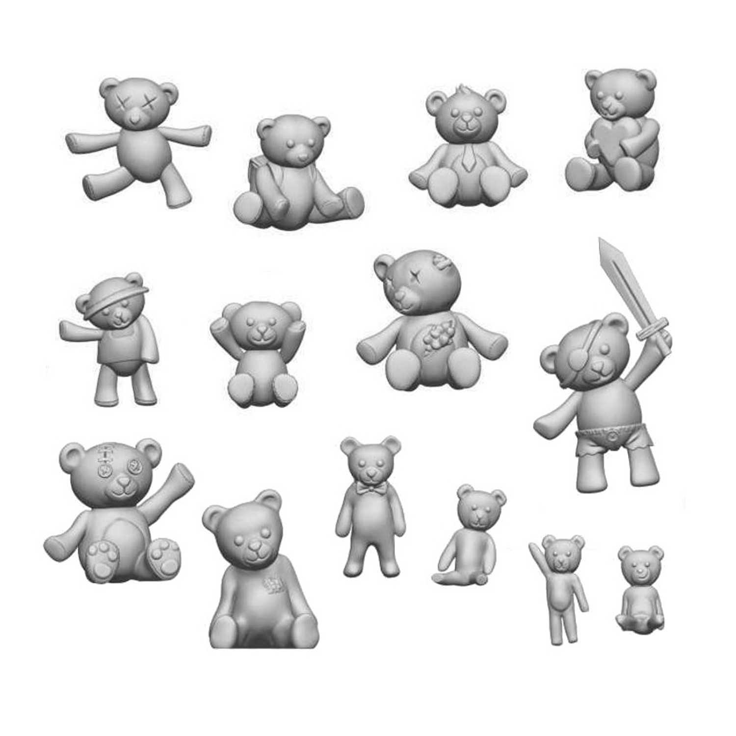 Teddy Bear Resin Set 1:48-1:35 Teddy Bear Resin Set 1:48-1:35