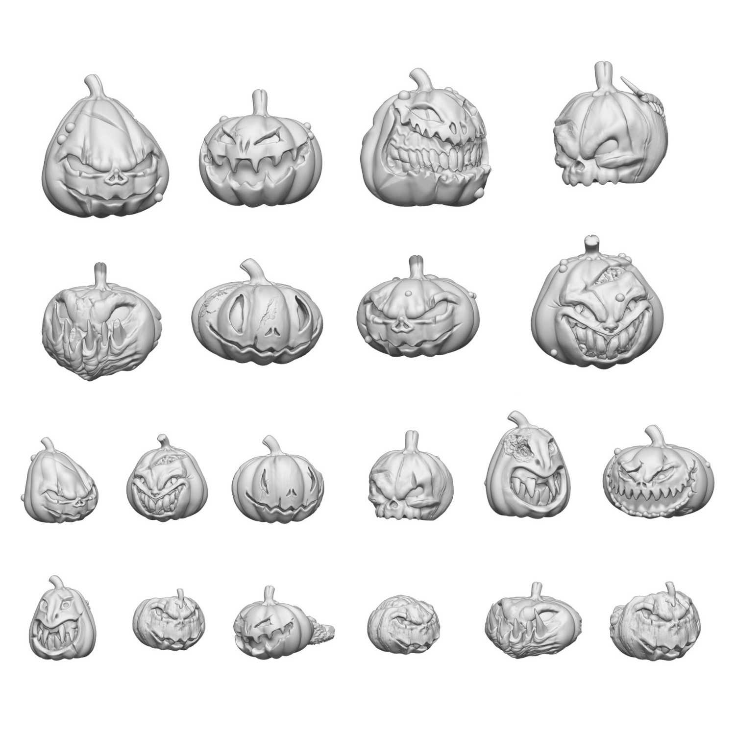 3D printed set - Killer Pumpkins 3D printed set - Killer Pumpkins