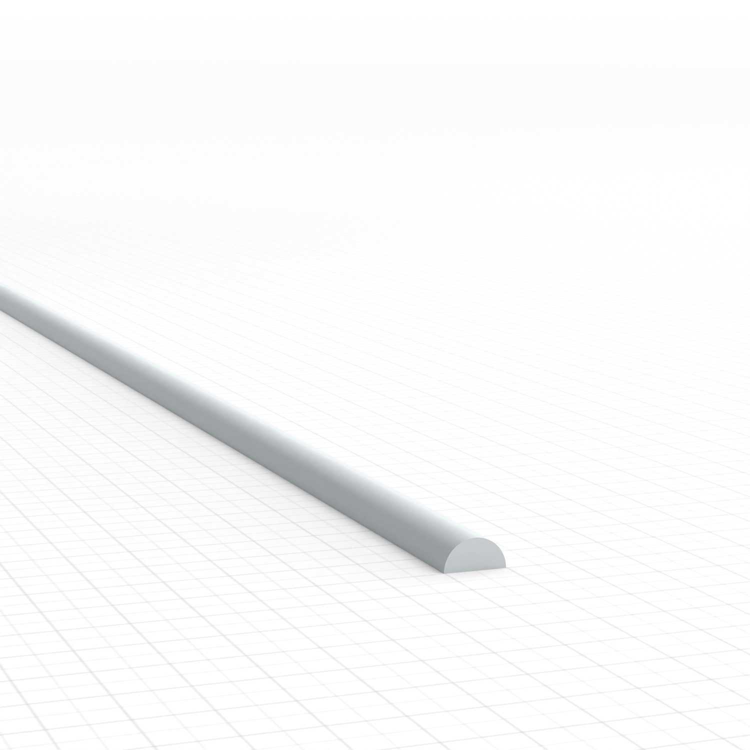 ABS Plasticard - Profile SEMICIRCLE 2 mm | Other Profiles