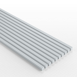 Plasticard PROFILÉ TIGE CARRÉE plein 2.5mm