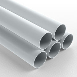 Plasticard PROFILÉ TUBE ROND 15mm CANALISATION Plasticard PROFILÉ TUBE ROND 15mm CANALISATION