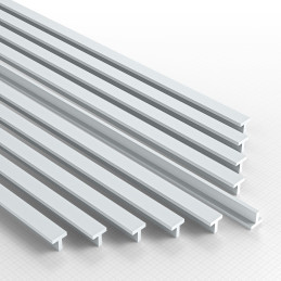 ASA Polystyrol-Profile-T Plastikcard 4mm