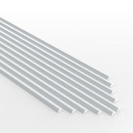 ABS Plasticard - Profile SEMICIRCLE 2.5 mm ABS Plasticard - Profile SEMICIRCLE 2.5 mm