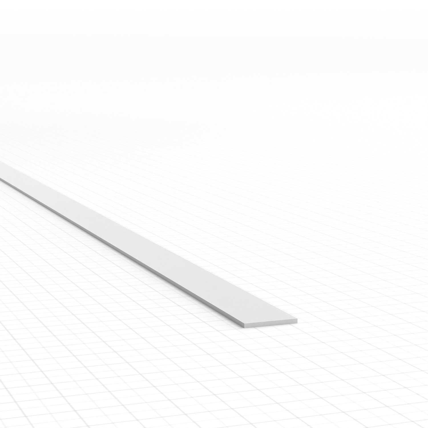 uPVC Plasticard - Profile Xtra-thin 0.25mm x 3mm | Flat Profiles