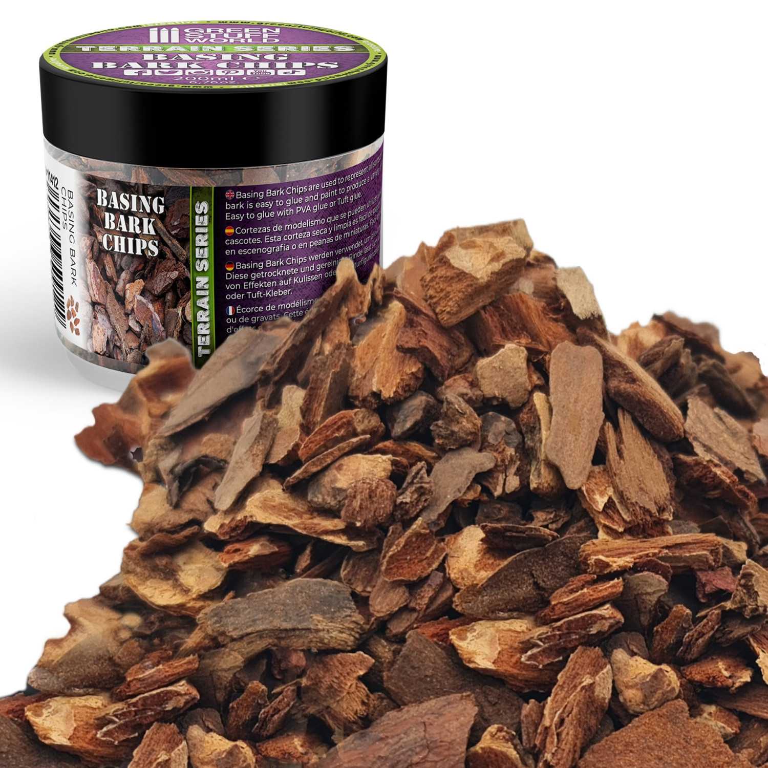 Corteccia per modellismo 200ml | Corteccia d'albero per creare basette per figurine Corteccia per modellismo 200ml | Corteccia d'albero per creare basette per figurine