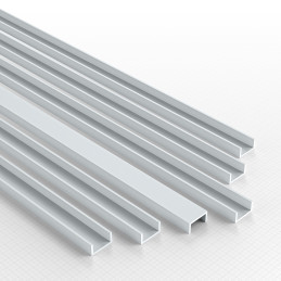 ABS Plasticard U-profile - 6x3mm