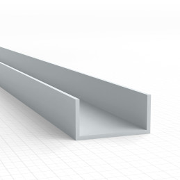 Perfil Plasticard perfil-U - 10x5mm