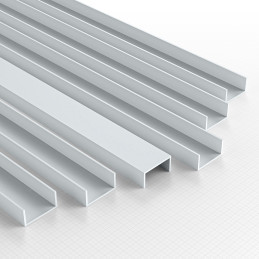 Profilato Plasticard U - 10x5mm Profilato Plasticard U - 10x5mm