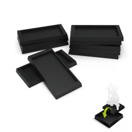 Adaptateur pour socle en plastique noir 25x50 à 30x60mm | Adaptateur 30x60 mm