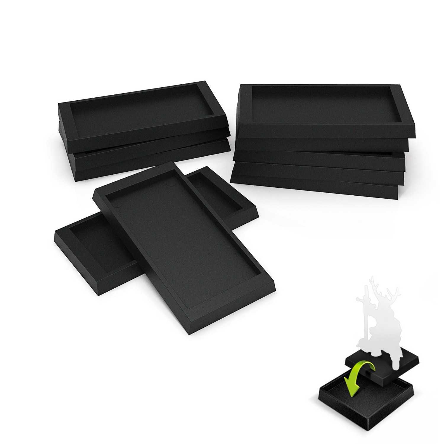 Adattatore per basette in plastica 25x50 a 30x60mm | Adattatore 30x60 mm Adattatore per basette in plastica 25x50 a 30x60mm | Adattatore 30x60 mm