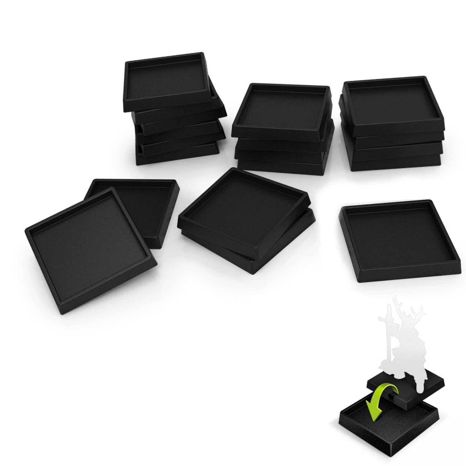 Adaptateur pour socle en plastique noir 25 à 30 mm | Adaptateur 25 à 30 mm Adaptateur pour socle en plastique noir 25 à 30 mm | Adaptateur 25 à 30 mm