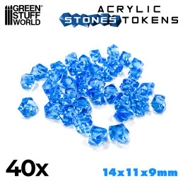 Tokens - Hellblauer Stein | Brettspielmarken