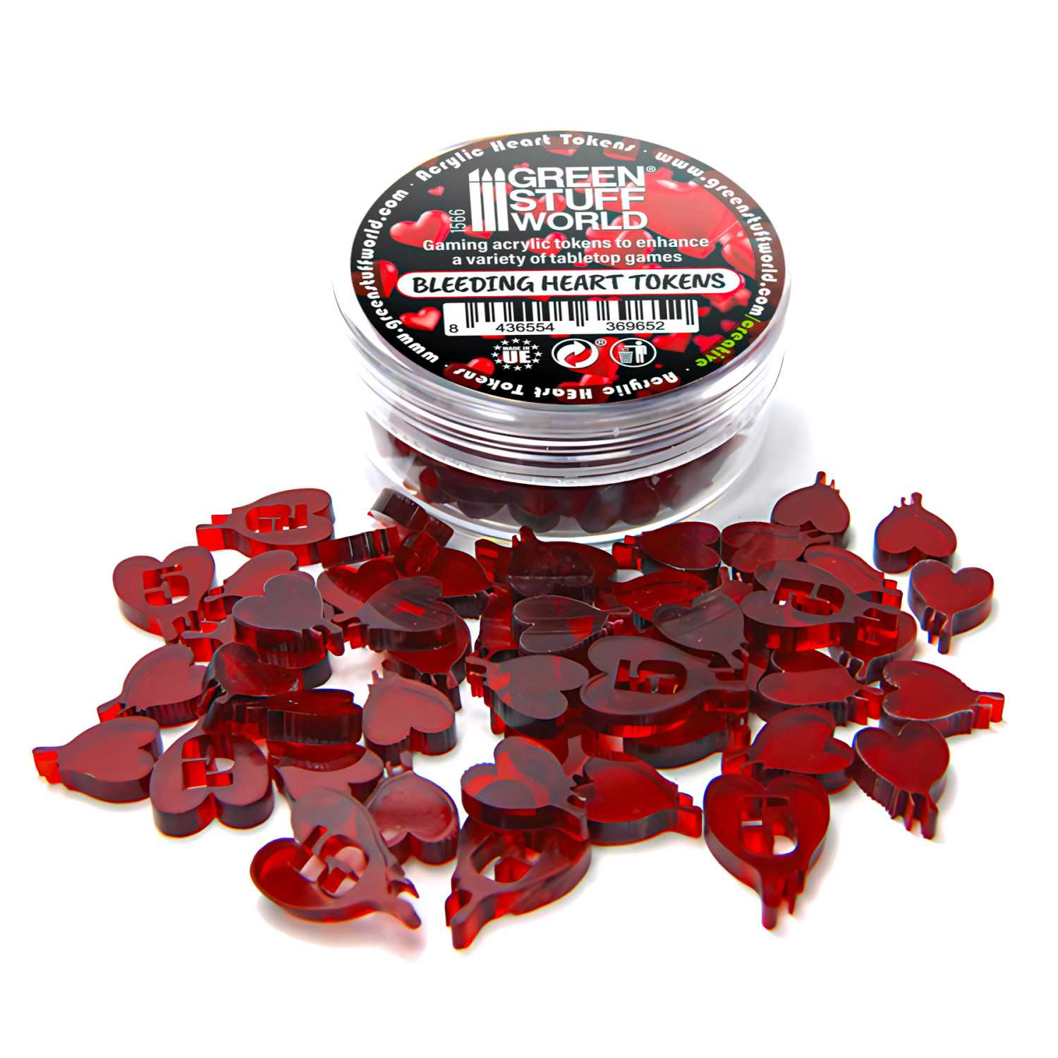 Jetons de Jeu de Coeurs | Wound tokens Jetons de Jeu de Coeurs | Wound tokens