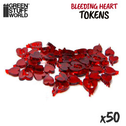 Herzen Spielmarken | Wound tokens