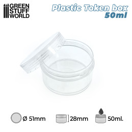 Conteneur en plastique pour jetons | Jeux de société et jeux de guerre