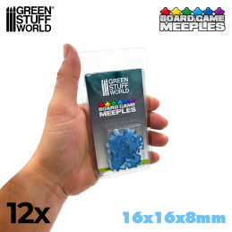 Meeples 16x16x8mm - Light Blue | Gaming Tokens and Meeples Meeples 16x16x8mm - Light Blue | Gaming Tokens and Meeples