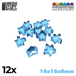 Meeples 16x16x8mm - Hellblau | Brettspielmarken